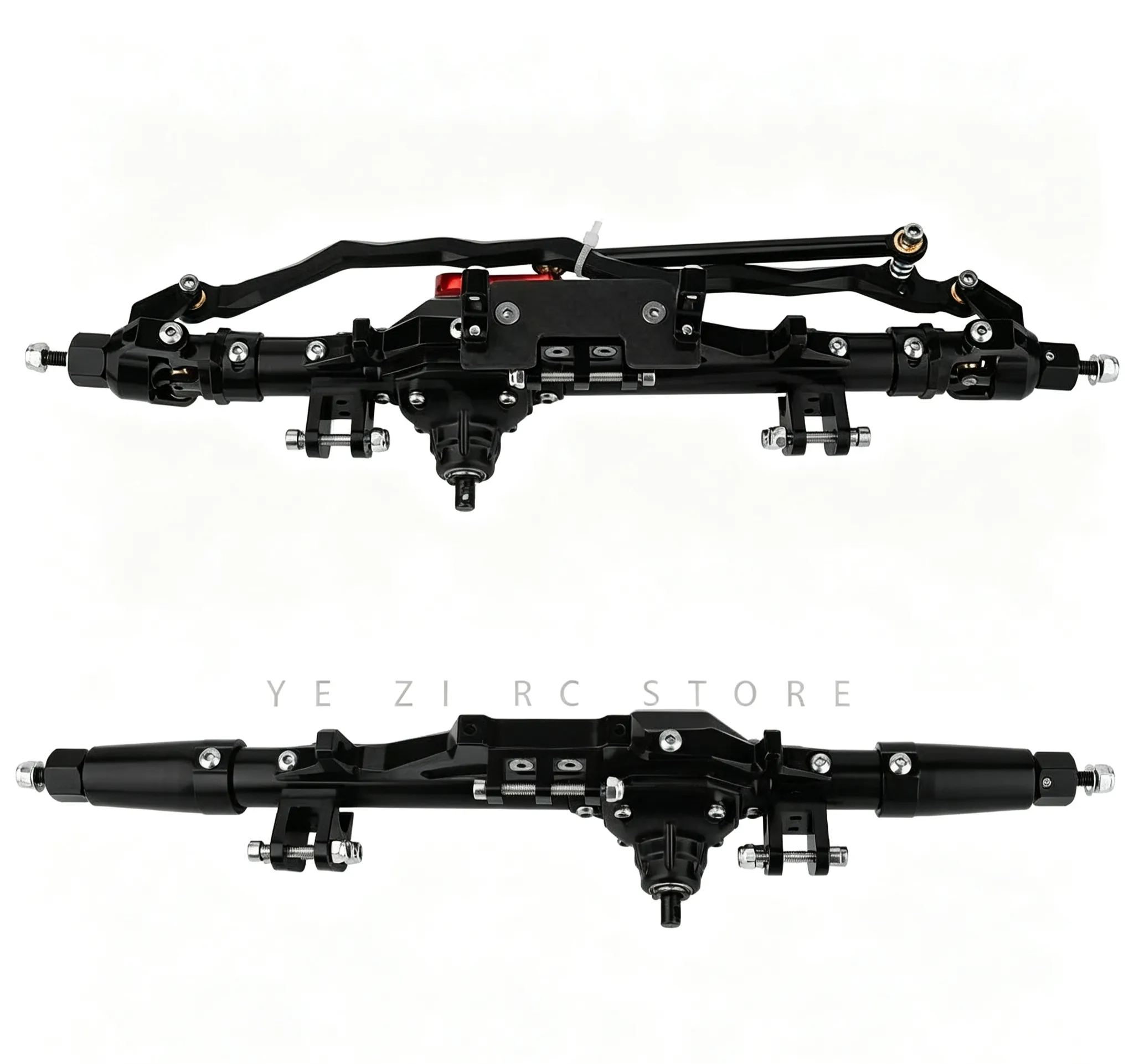 CNC Aluminum Front & Rear Axle Set for 1/10 Axial RR10 WRAITH RC Crawler  Q05