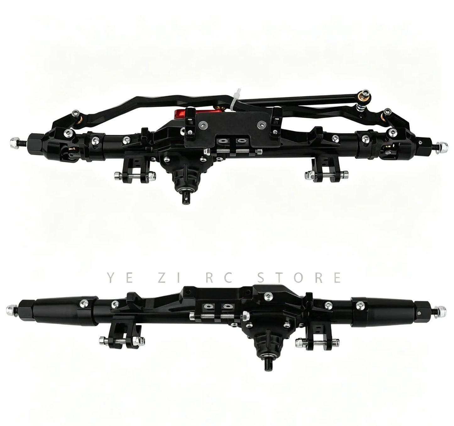 CNC Aluminum Front & Rear Axle Set for 1/10 Axial RR10 WRAITH RC Crawler  Q05