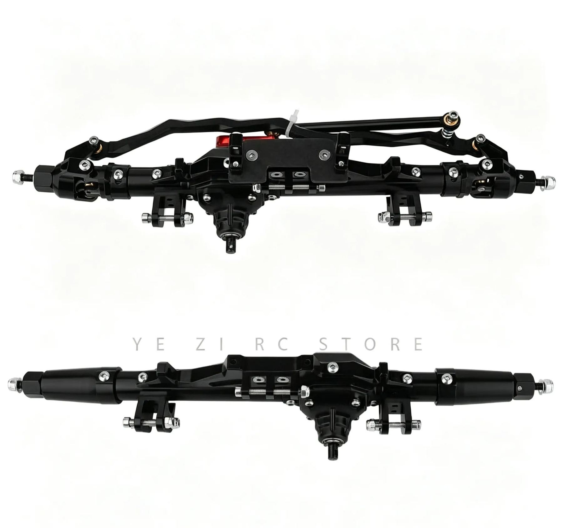 CNC Aluminum Front & Rear Axle Set for 1/10 Axial RR10 WRAITH RC Crawler  Q05