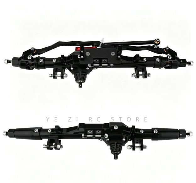 CNC Aluminum Front & Rear Axle Set for 1/10 Axial RR10 WRAITH RC Crawler  Q05