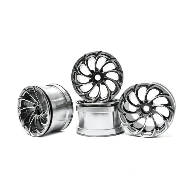 2.2" Tornado Style Metal Beadlock Wheels, CNC Aluminum RC Crawler Wheels for AXIAL SCX10 TRX4  L2