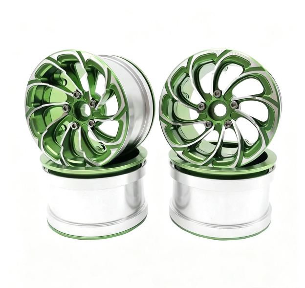 2.2" Tornado Style Metal Beadlock Wheels, CNC Aluminum RC Crawler Wheels for AXIAL SCX10 TRX4  L2