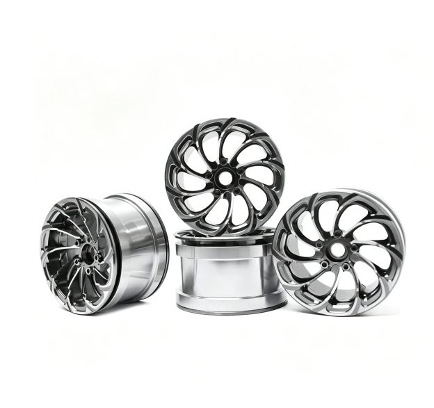 2.2" Tornado Style Metal Beadlock Wheels, CNC Aluminum RC Crawler Wheels for AXIAL SCX10 TRX4  L2
