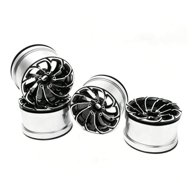 2.2" Tornado Style Metal Beadlock Wheels, CNC Aluminum RC Crawler Wheels for AXIAL SCX10 TRX4  L2