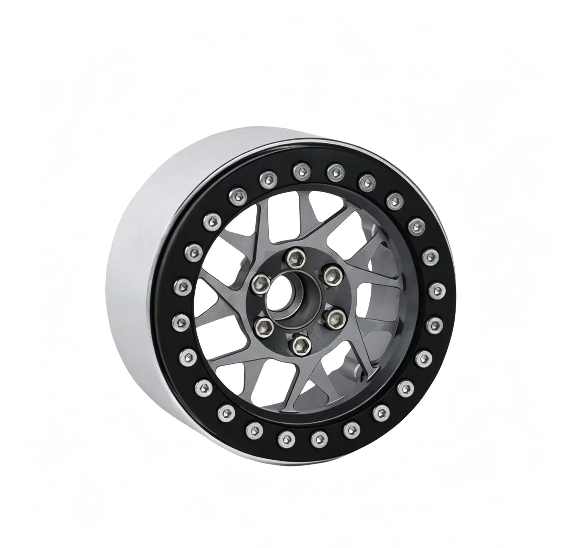XIANGXI H8H 2.2" Aluminum Beadlock Wheels for 1/10 RC Crawlers - Compatible with SCX10, YK & More L3