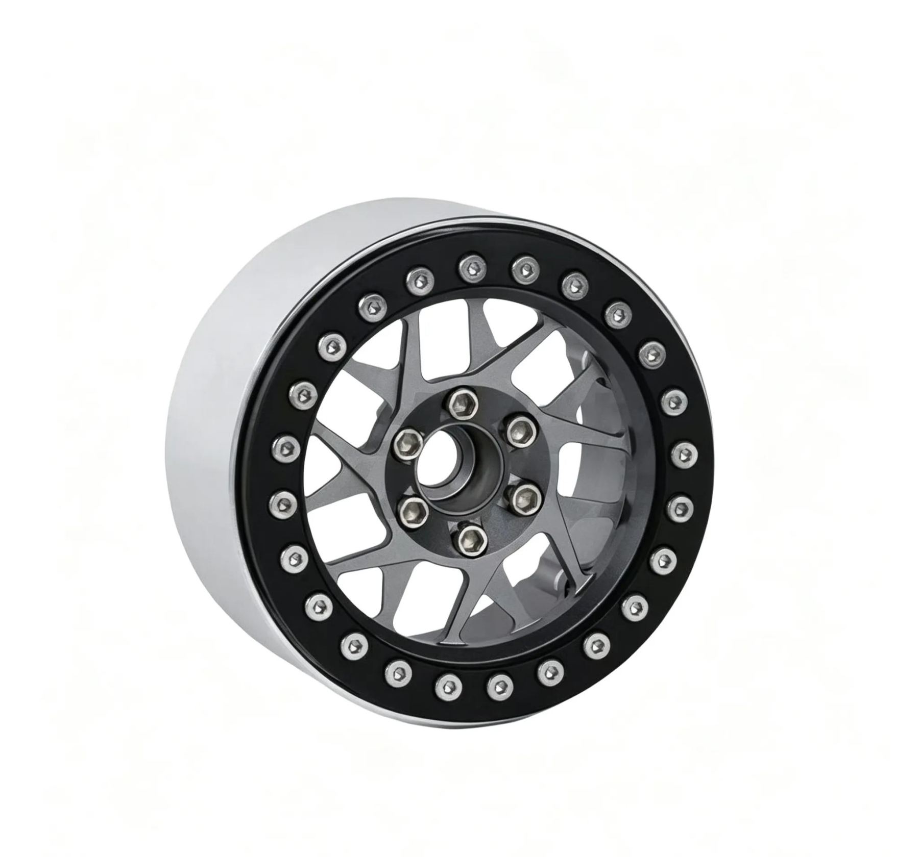XIANGXI H8H 2.2" Aluminum Beadlock Wheels for 1/10 RC Crawlers - Compatible with SCX10, YK & More L3
