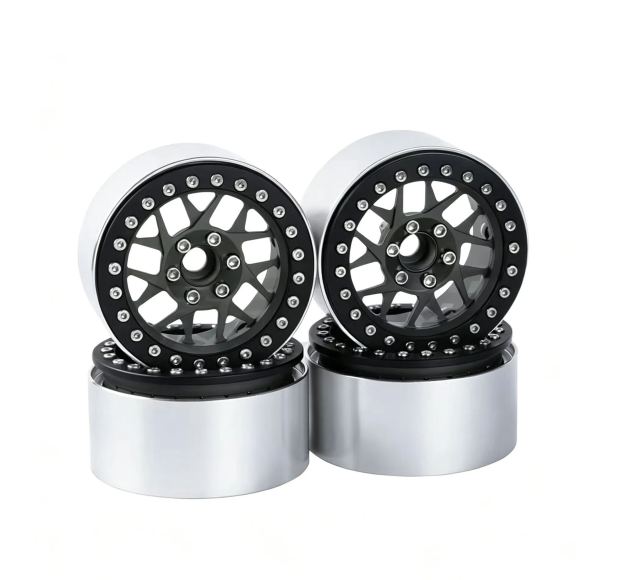 XIANGXI H8H 2.2" Aluminum Beadlock Wheels for 1/10 RC Crawlers - Compatible with SCX10, YK & More L3