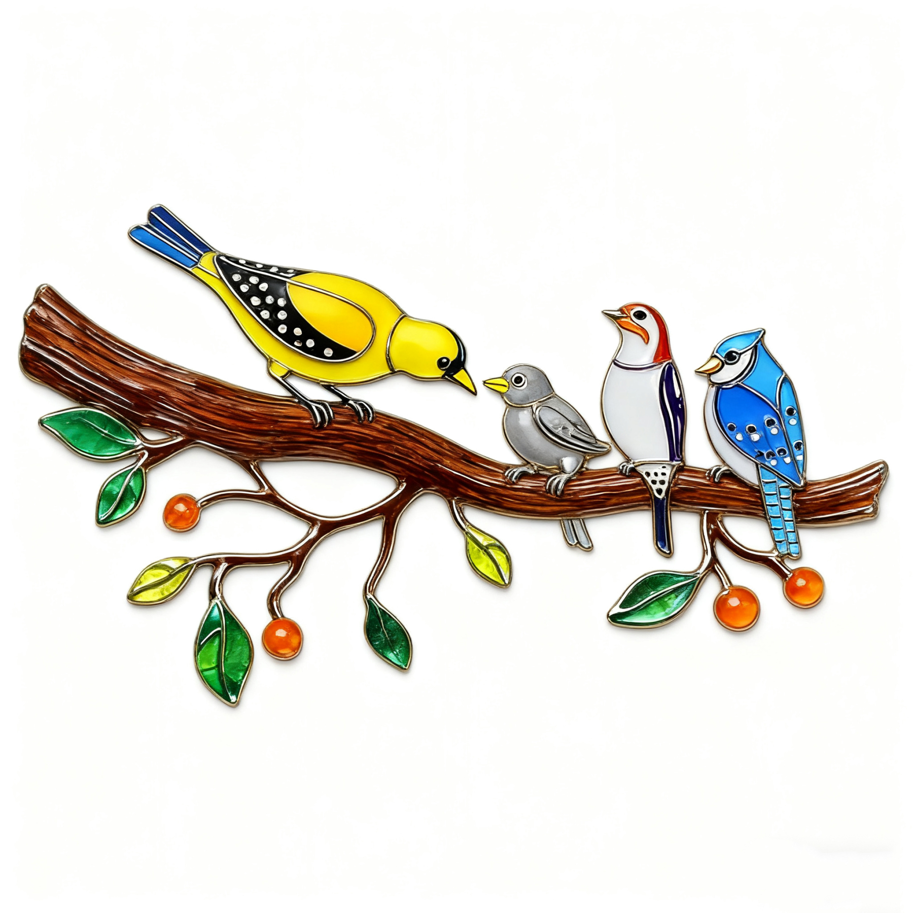 🌿 Colorful Birds Wall Hanging · Art