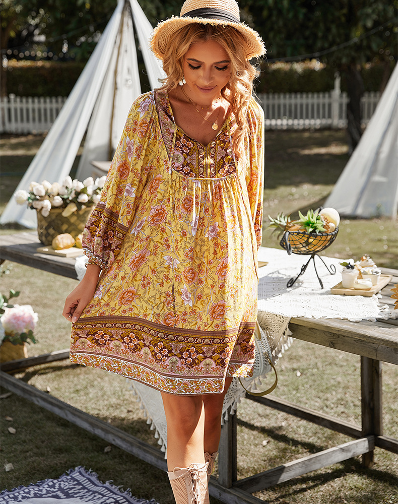 Bohemian Casual Resort Dress