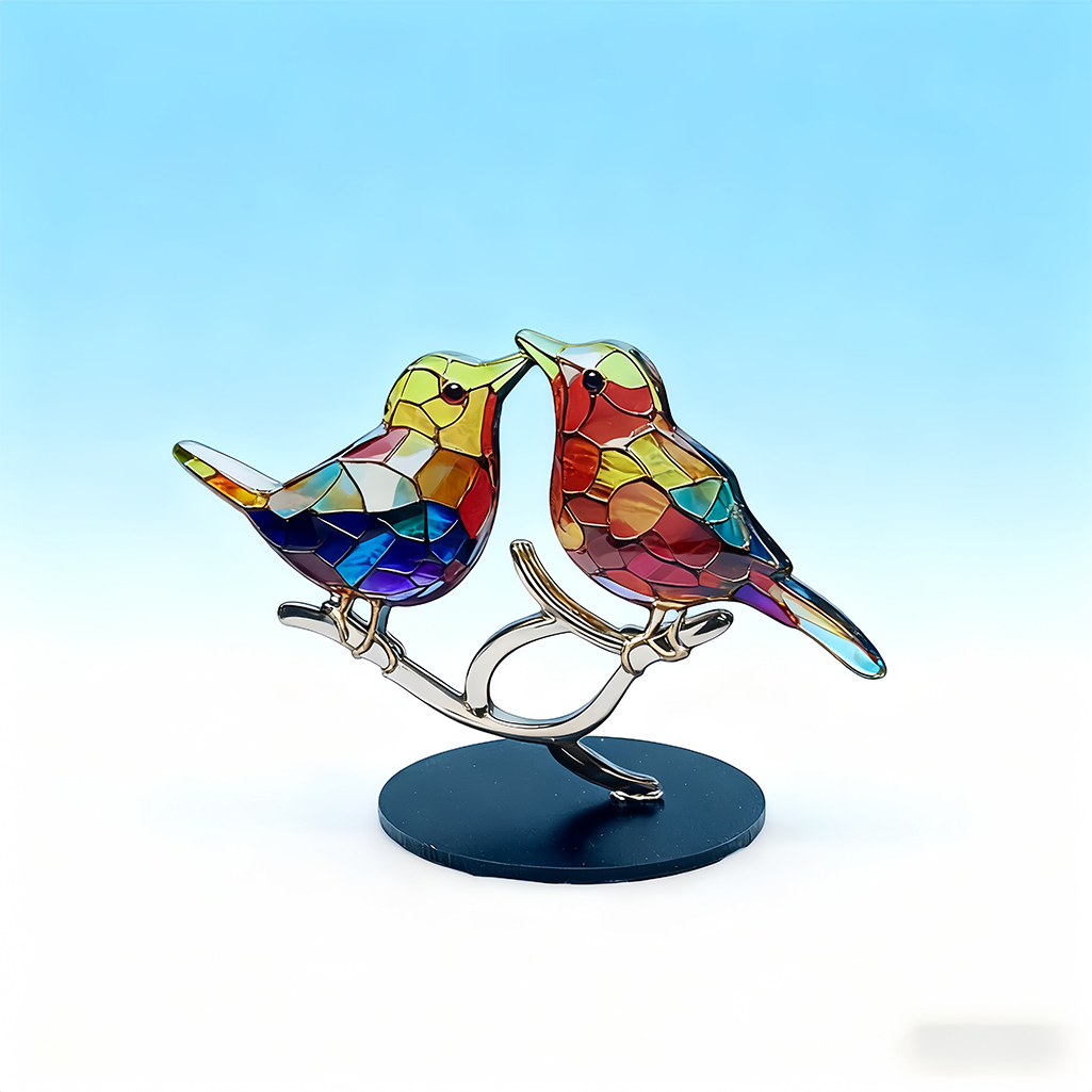 🔥HOT SALE 51% OFF🌈 Stained Glass Birds Decor 