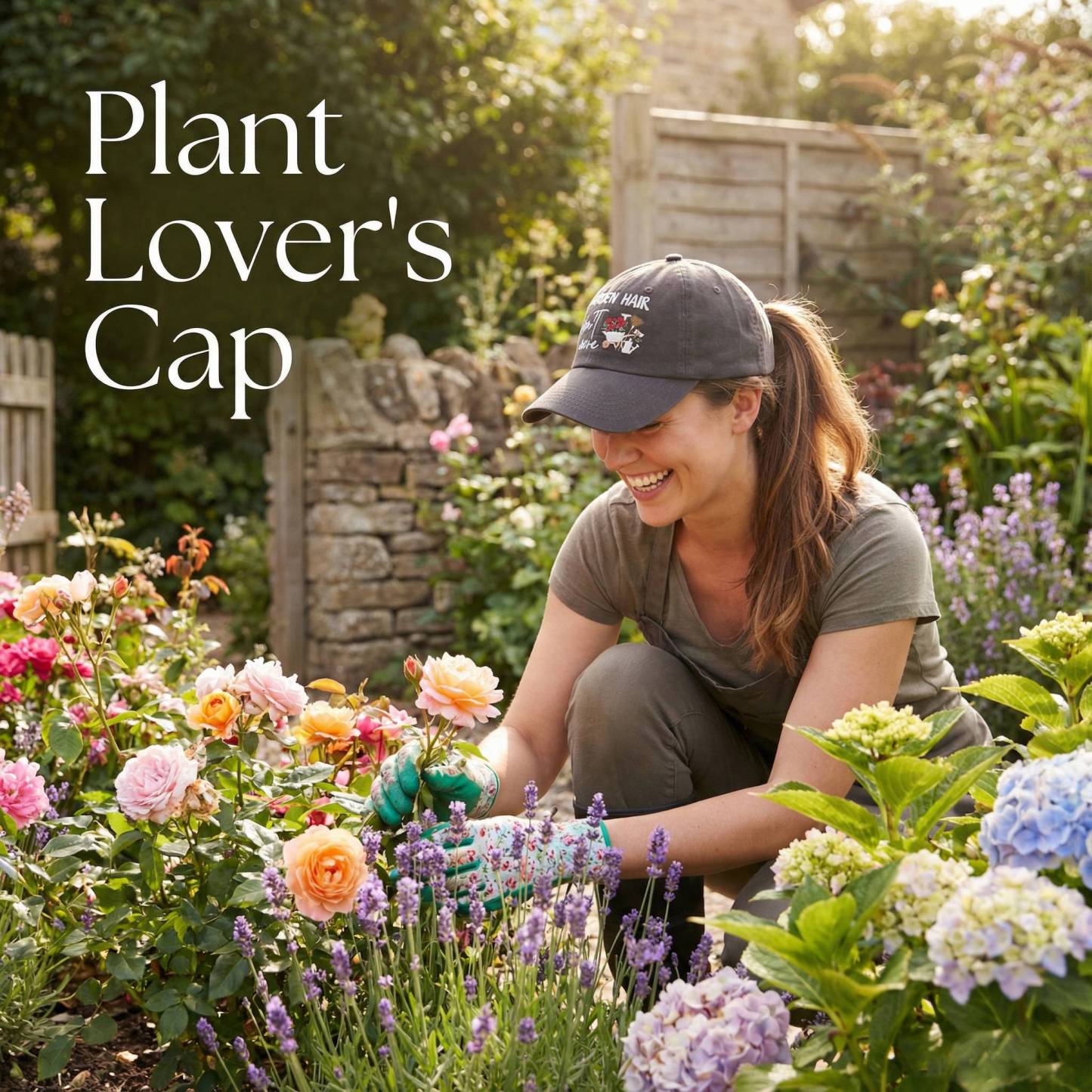 🔥New Arrivals Exclusive Sale🔥Garden Hair, Don't Care Embroidered Hat - Plant Lover's Cap, Nature-Inspired Baseball Hat