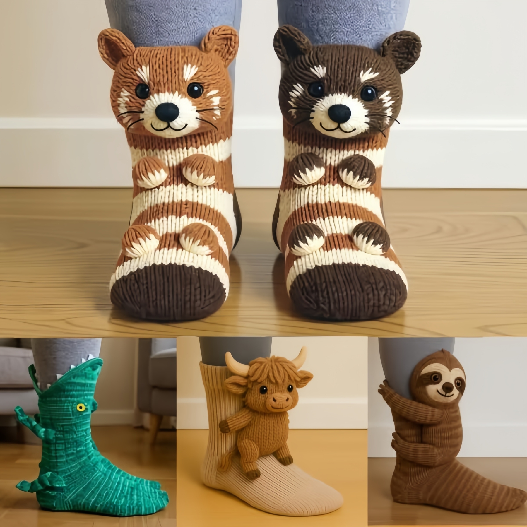 🔥HOT SALE 49% OFF🦥3D Animal Socks🧦