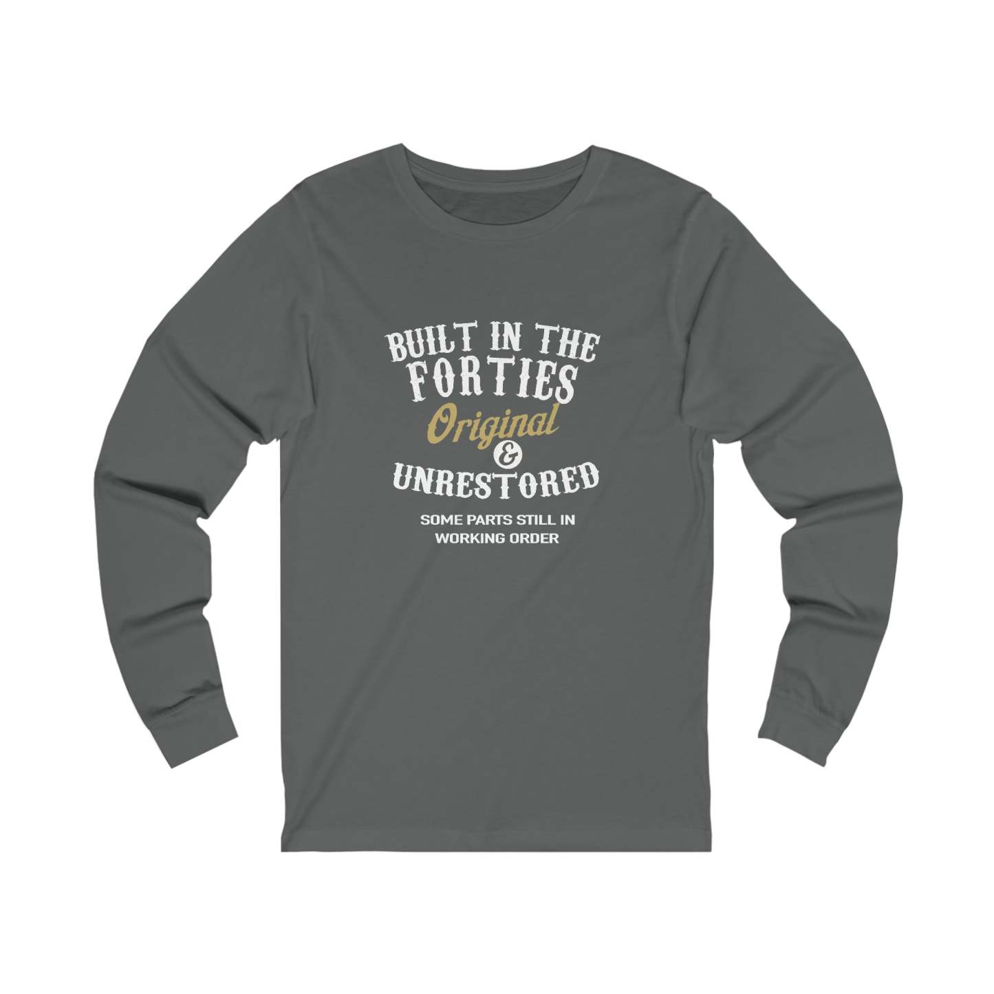 Classic Fortitude: The Witty Long Sleeve Tee for Spirited 1940s Surviv