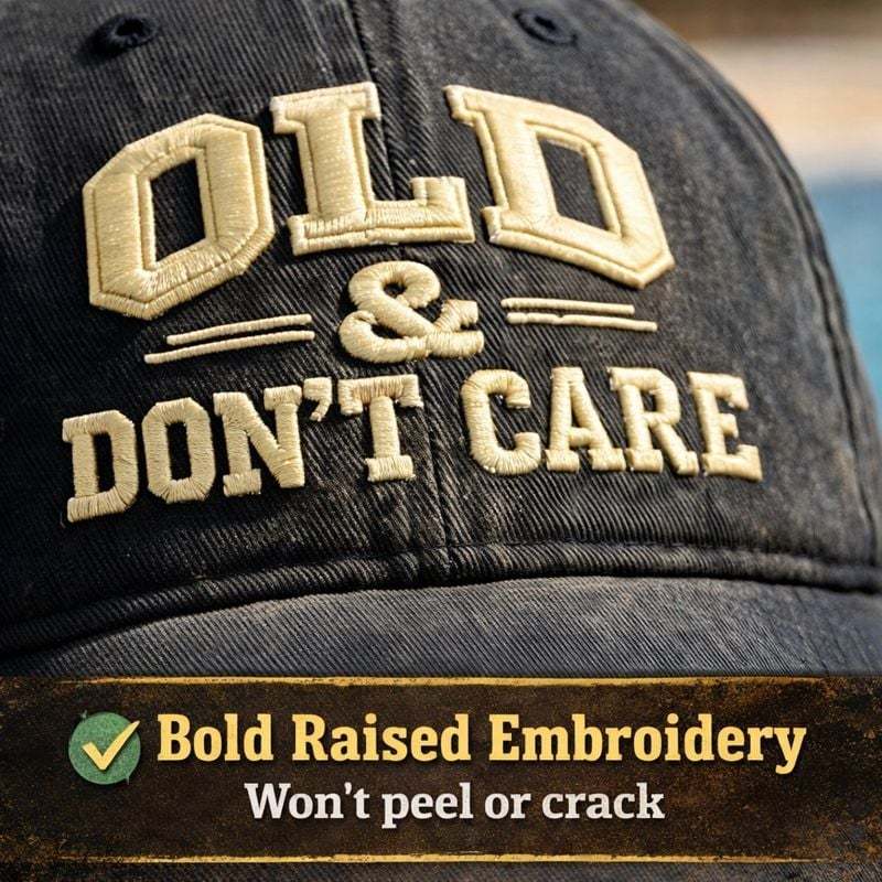 🔥LAST DAY 49% OFF🧢 Vintage Distressed “OLD & DON’T CARE” Cap