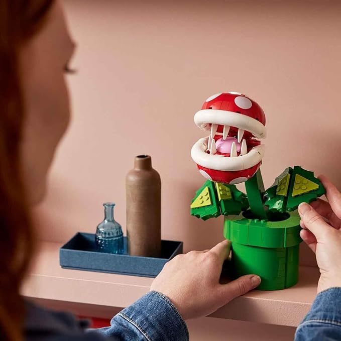 LEPIN Super Mario Piranha Plant Building Sets for Adults - Mario Collectible for Men & Women, Ages 18+ Years - Gift for Birthdays - Bedroom, Home Office, or Book Shelf Decor