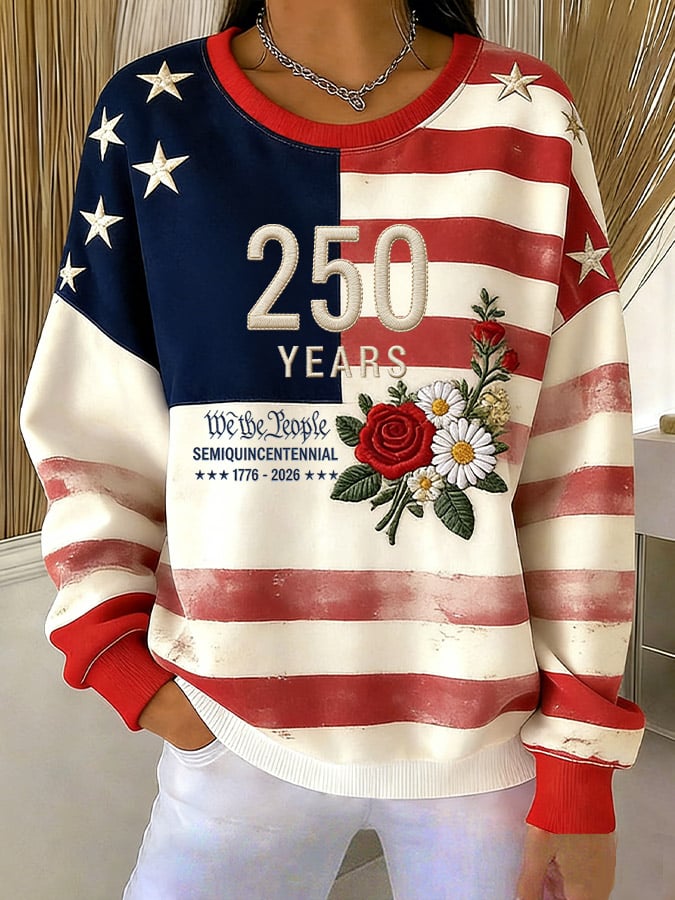 Women's America 250 Printed Casual Sweatshirt
