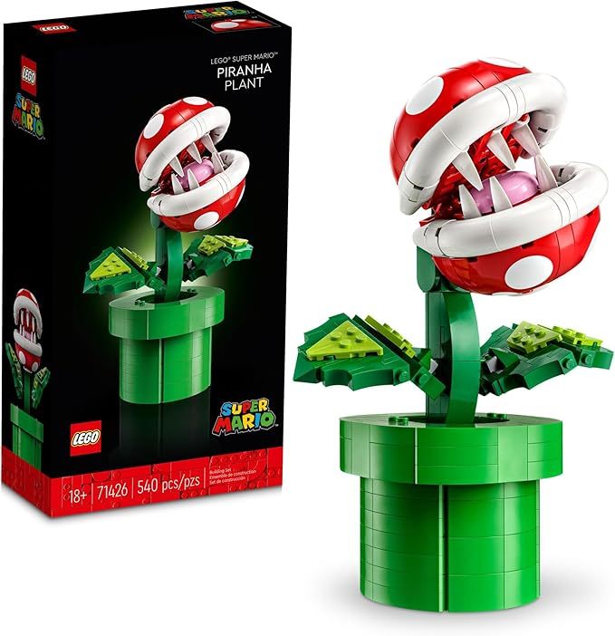 LEPIN Super Mario Piranha Plant Building Sets for Adults - Mario Collectible for Men & Women, Ages 18+ Years - Gift for Birthdays - Bedroom, Home Office, or Book Shelf Decor