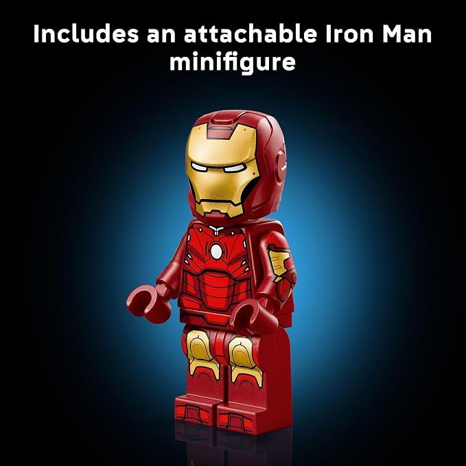 LEPIN Marvel Iron Man Mark 3 Collectors’ Edition Building Set - Poseable Super Hero Construction Kit W/Mark 3 Minifigure for Adults, Ages 18+ - Collectible Gift Idea for Birthdays