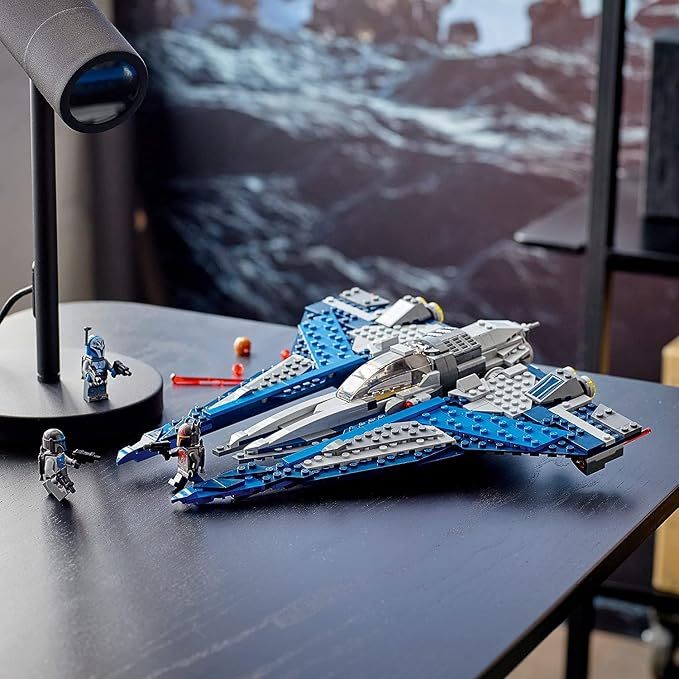 LEPIN Star Wars Mandalorian Starfighter Awesome Toy Building Kit for Kids Featuring 3 Minifigures; New 2021