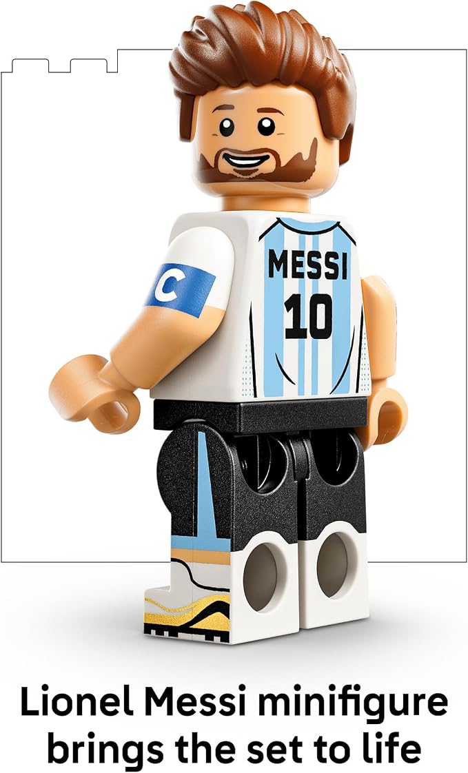 LEPIN Editions Lionel Messi – Soccer Highlights - Building Set for Boys & Girls, Ages 10+ - Collectible Soccer Gift with Plaque - Kids Bedroom or Shelf Decor