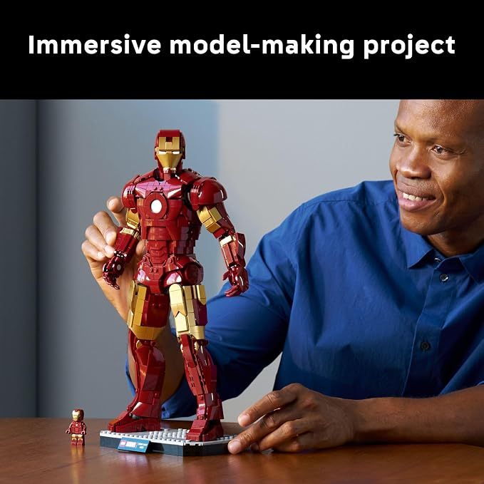 LEPIN Marvel Iron Man Mark 3 Collectors’ Edition Building Set - Poseable Super Hero Construction Kit W/Mark 3 Minifigure for Adults, Ages 18+ - Collectible Gift Idea for Birthdays
