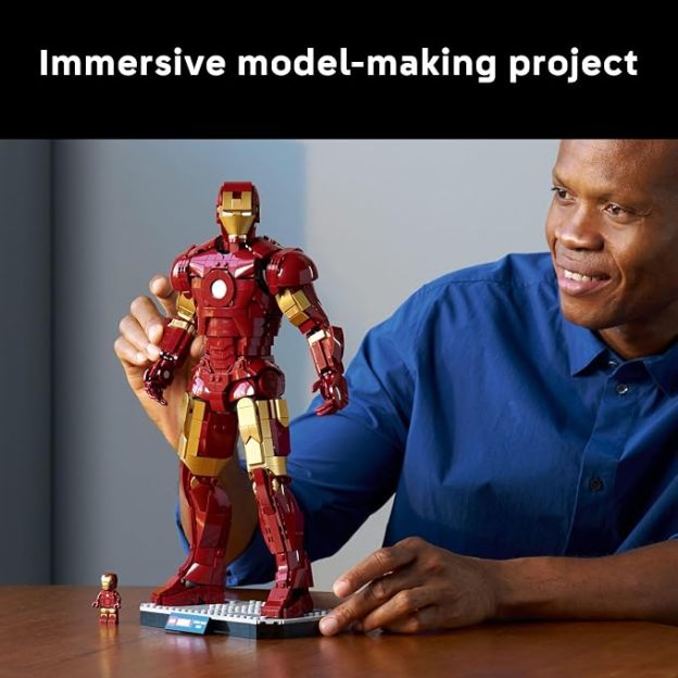LEPIN Marvel Iron Man Mark 3 Collectors’ Edition Building Set - Poseable Super Hero Construction Kit W/Mark 3 Minifigure for Adults, Ages 18+ - Collectible Gift Idea for Birthdays