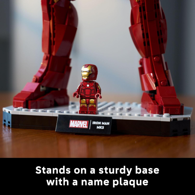 LEPIN Marvel Iron Man Mark 3 Collectors’ Edition Building Set - Poseable Super Hero Construction Kit W/Mark 3 Minifigure for Adults, Ages 18+ - Collectible Gift Idea for Birthdays