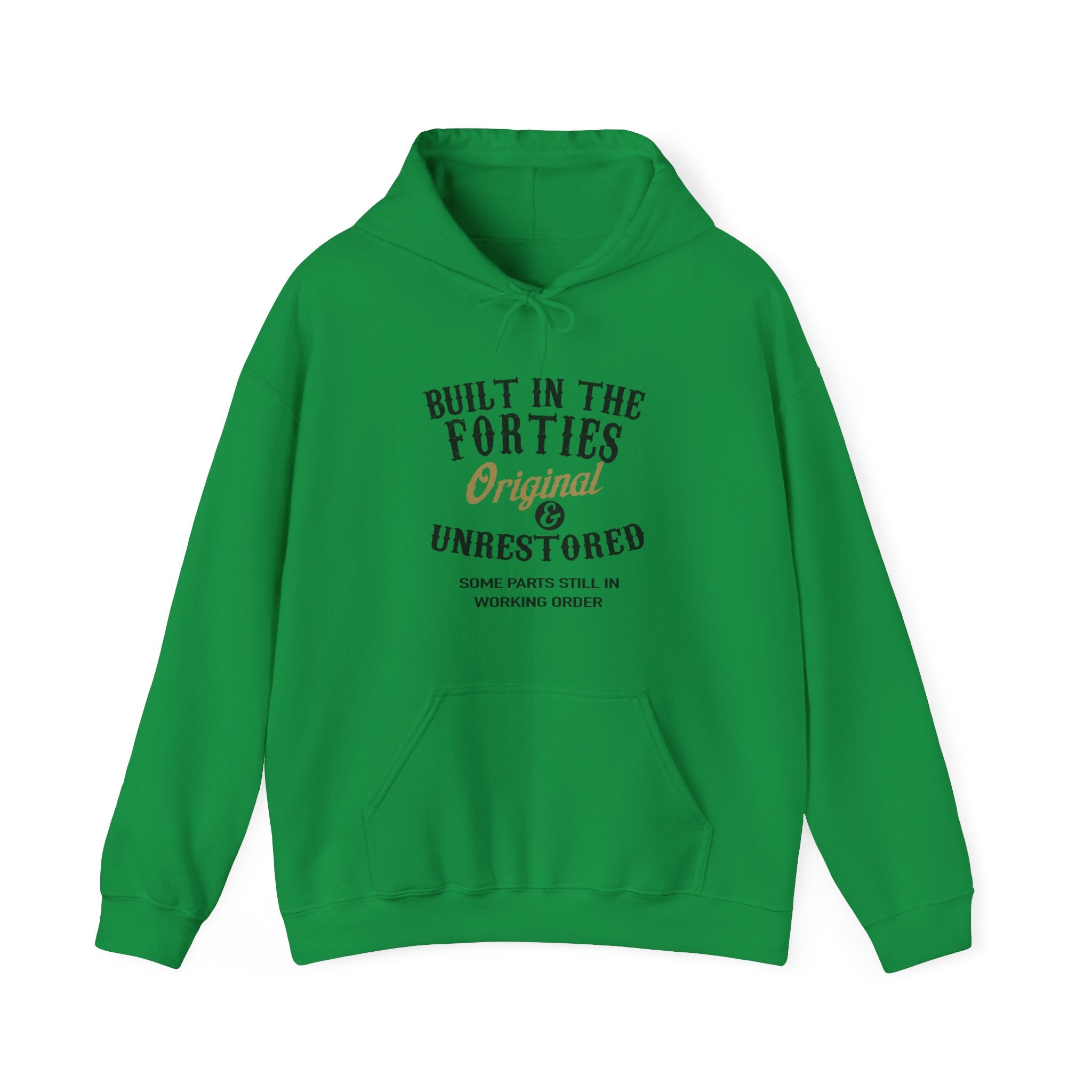 Built In The Forties Original Unrestored Some Parts Still In Working Order Hooded Sweatshirt
