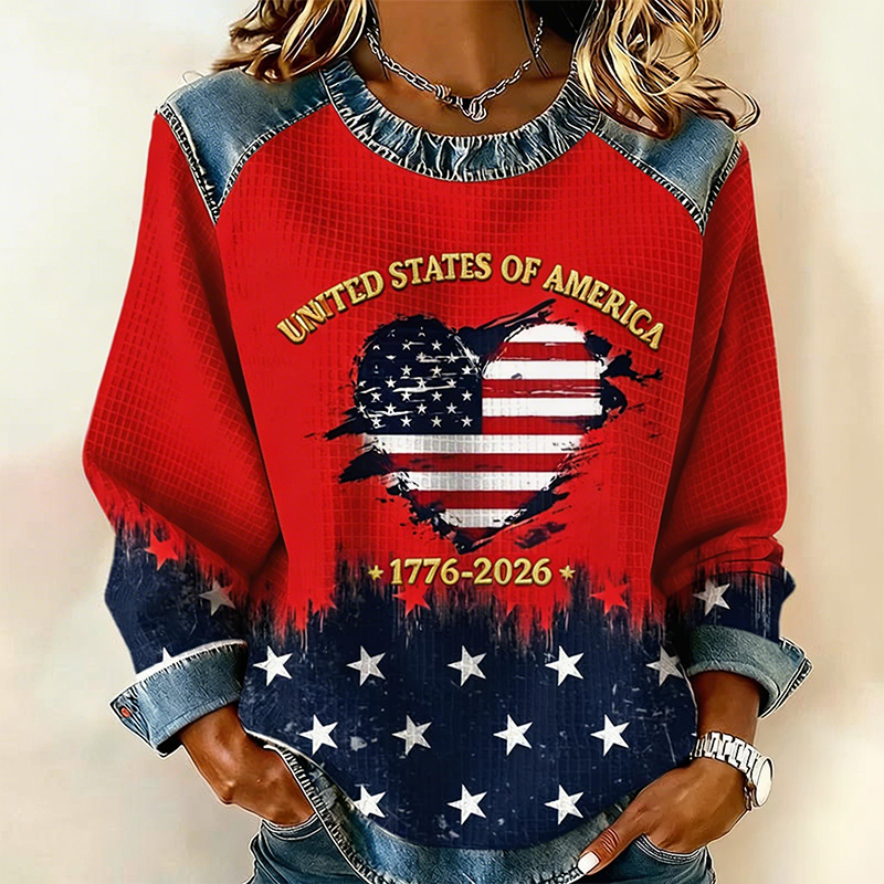 Women's 250th Anniversary Print Casual Sweatshirt