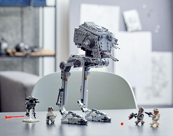 LEPIN Star Wars Hoth at-ST Walker Building Toy for Kids with Chewbacca Minifigure and Droid Figure, The Empire Strikes Back Model, Star Wars Fan Gift