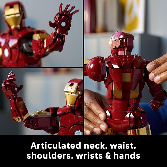 LEPIN Marvel Iron Man Mark 3 Collectors’ Edition Building Set - Poseable Super Hero Construction Kit W/Mark 3 Minifigure for Adults, Ages 18+ - Collectible Gift Idea for Birthdays