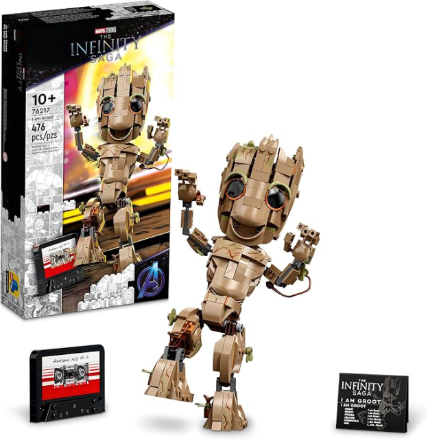 LEPIN Marvel I am Groot Building Toy Set - Action Figure from The Guardians of The Galaxy Movies, Baby Groot Model for Play and Display, Great for Kids, Boys, Girls, and Avengers Fans Ages 10+