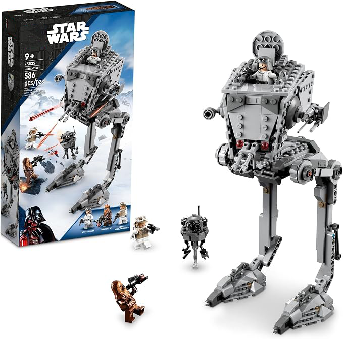 LEPIN Star Wars Hoth at-ST Walker Building Toy for Kids with Chewbacca Minifigure and Droid Figure, The Empire Strikes Back Model, Star Wars Fan Gift