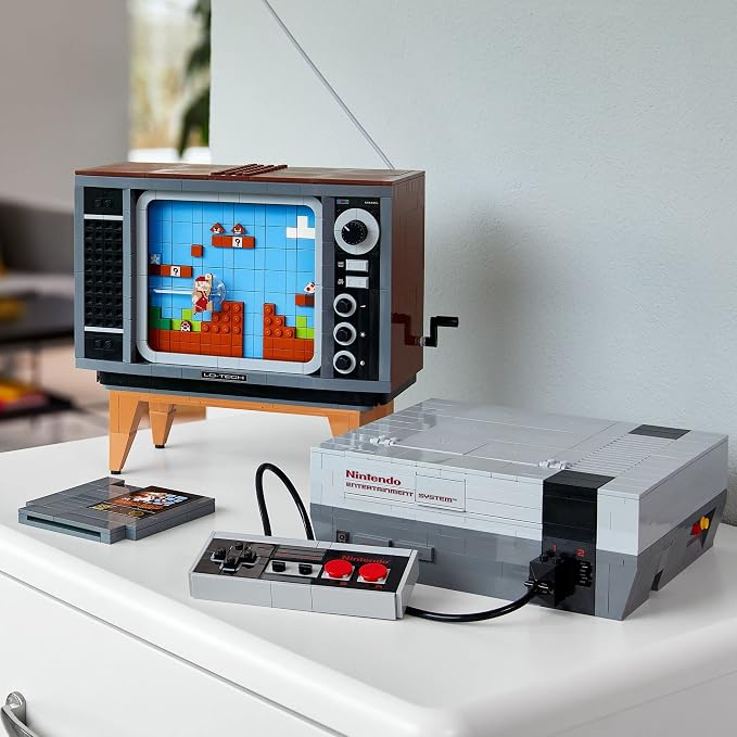 LEPIN Super Mario Nintendo Entertainment System Gameplay Building Set, Model Kits for Adults to Build, DIY Creative Activity, Collectible Gift Idea