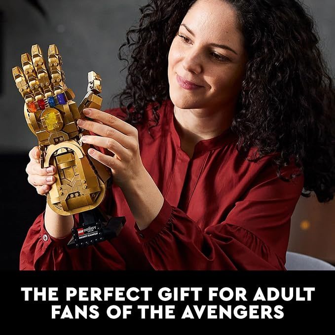 LEPIN Marvel Infinity Gauntlet Set Collectible Thanos Glove with Infinity Stones, Building Set, Avengers Gift Idea for Adults and Teens, Model Kits for Decoration and Display