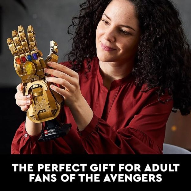 LEPIN Marvel Infinity Gauntlet Set Collectible Thanos Glove with Infinity Stones, Building Set, Avengers Gift Idea for Adults and Teens, Model Kits for Decoration and Display