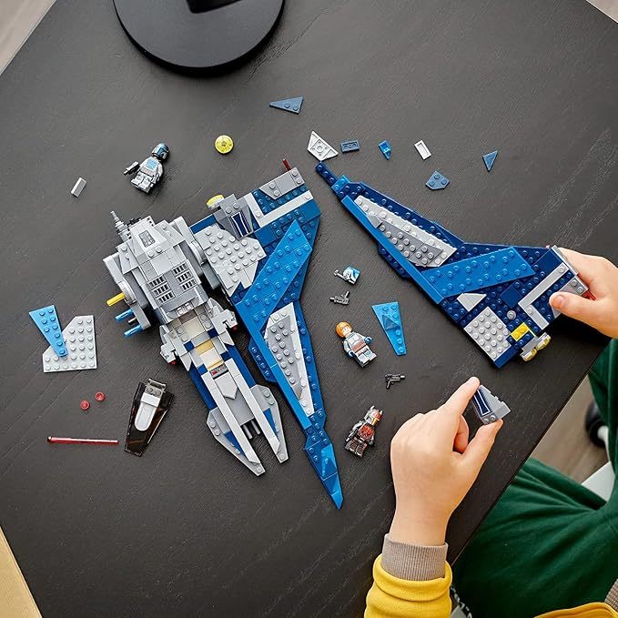 LEPIN Star Wars Mandalorian Starfighter Awesome Toy Building Kit for Kids Featuring 3 Minifigures; New 2021