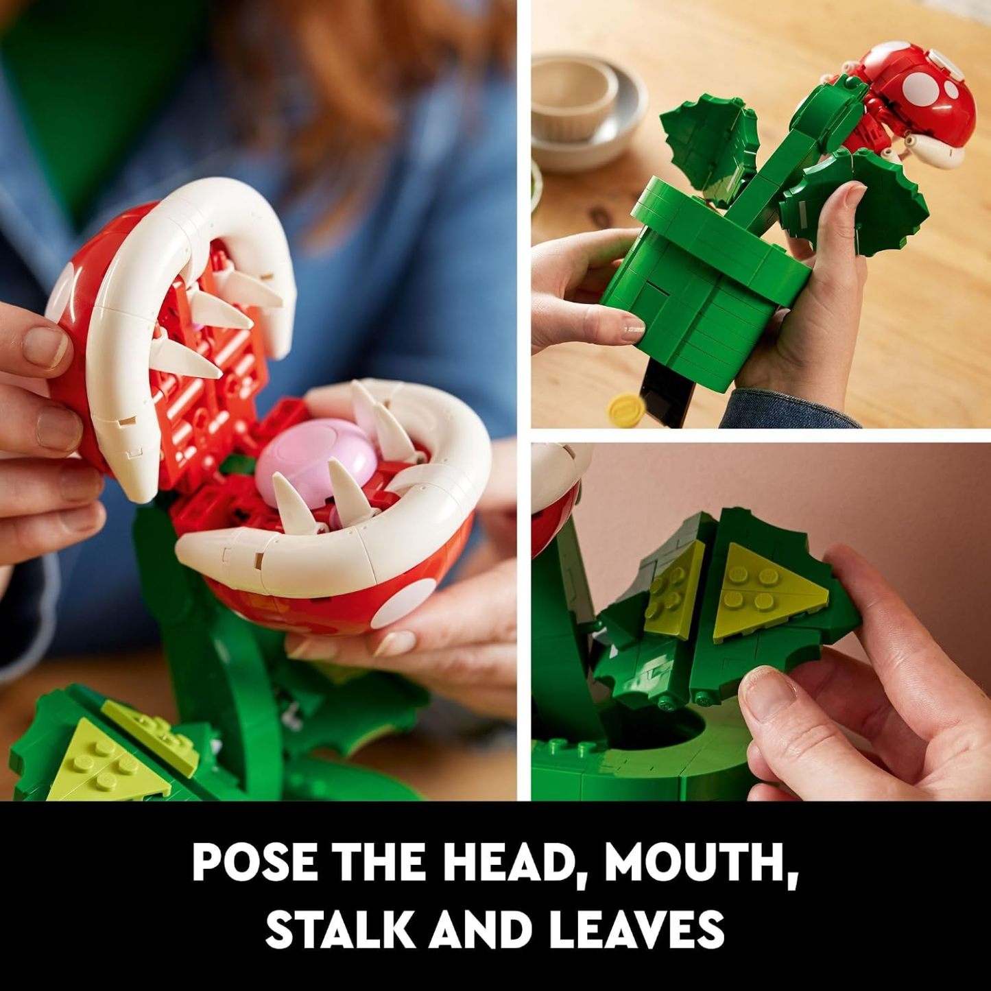 LEPIN Super Mario Piranha Plant Building Sets for Adults - Mario Collectible for Men & Women, Ages 18+ Years - Gift for Birthdays - Bedroom, Home Office, or Book Shelf Decor
