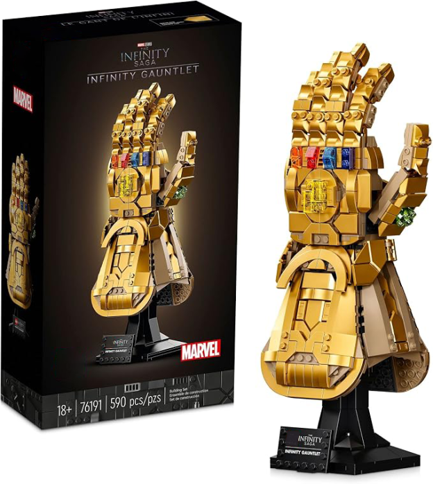 LEPIN Marvel Infinity Gauntlet Set Collectible Thanos Glove with Infinity Stones, Building Set, Avengers Gift Idea for Adults and Teens, Model Kits for Decoration and Display