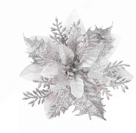 Christmas Tree Poinsettia Ornaments