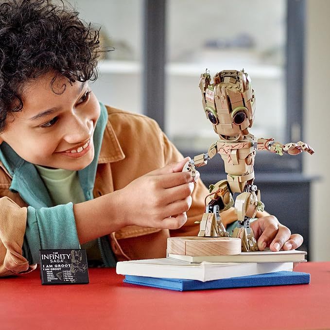 LEPIN Marvel I am Groot Building Toy Set - Action Figure from The Guardians of The Galaxy Movies, Baby Groot Model for Play and Display, Great for Kids, Boys, Girls, and Avengers Fans Ages 10+