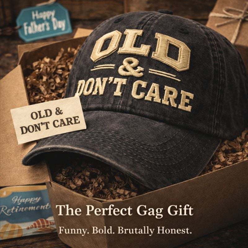 🔥LAST DAY 49% OFF🧢 Vintage Distressed “OLD & DON’T CARE” Cap