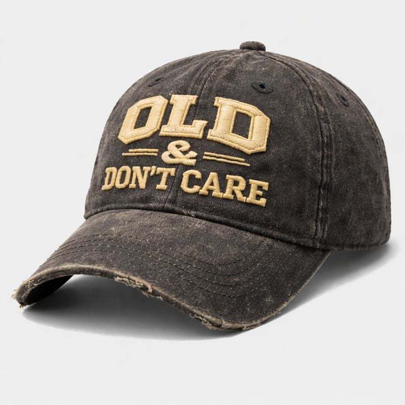 LAST DAY 49% OFF Vintage Distressed ��OLD & DON��T CARE�� Cap