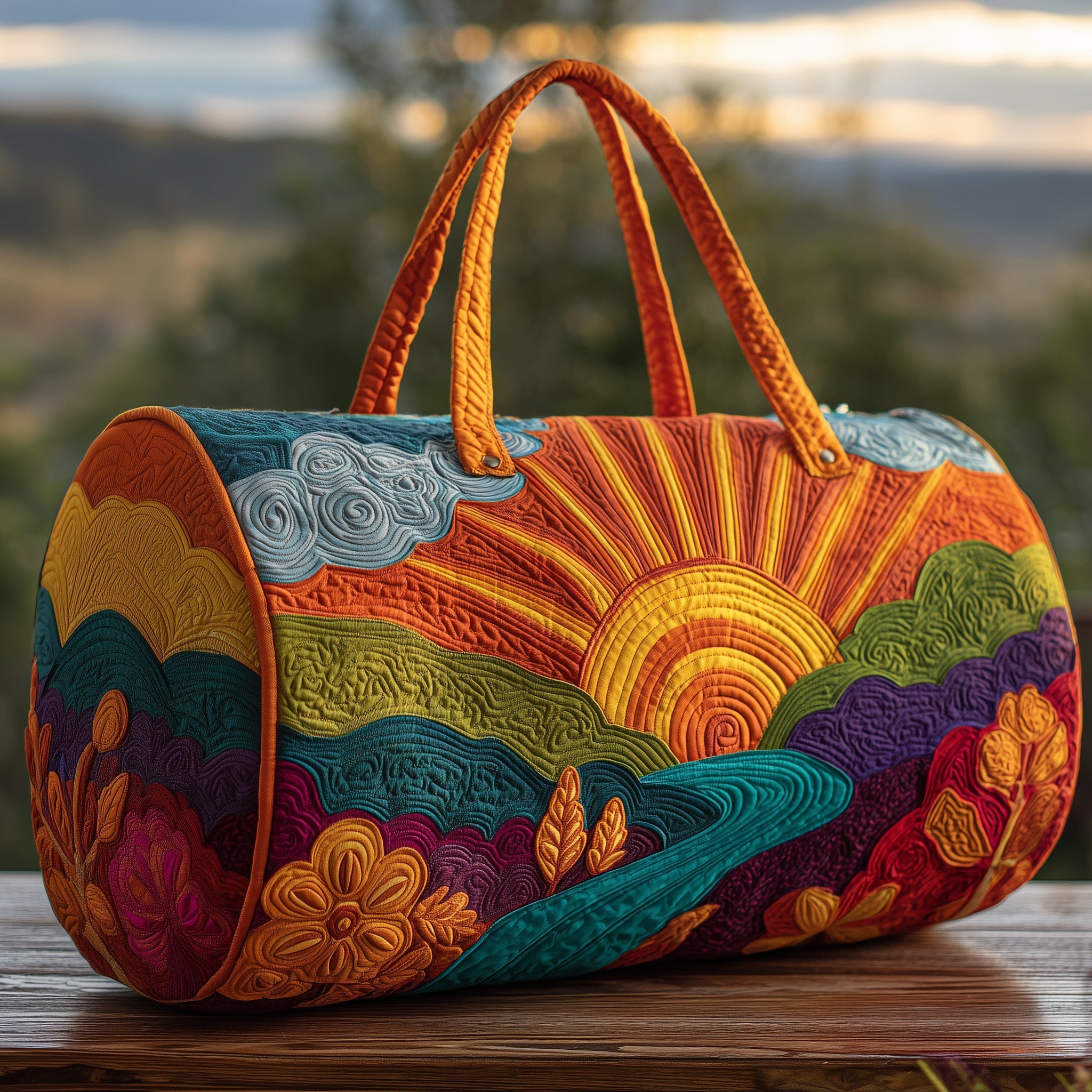 Hippie Sun Quilt Duffle Bag GFTOHD9441
