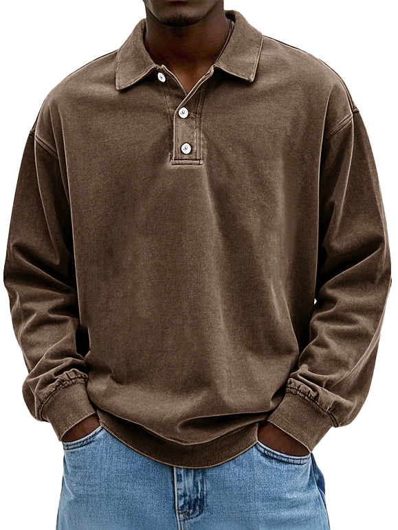 Men Can’t Get Enough of This Cozy Polo Shirt - Premium Comfort, Everyday Style