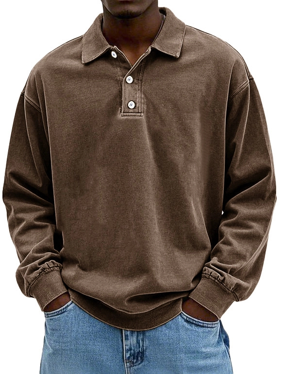 Men Can’t Get Enough of This Cozy Polo Shirt - Premium Comfort, Everyday Style