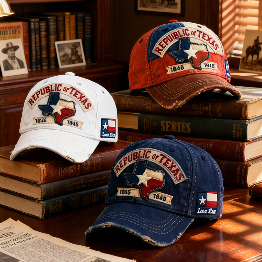 🔥LAST DAY 49% OFF -🤩"Lone Star Legacy" Texas Republic Cap