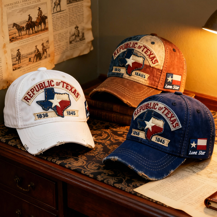 🔥LAST DAY 49% OFF -🤩"Lone Star Legacy" Texas Republic Cap