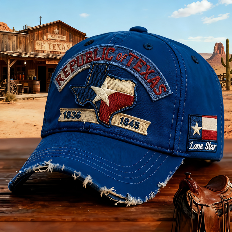🔥LAST DAY 49% OFF -🤩"Lone Star Legacy" Texas Republic Cap