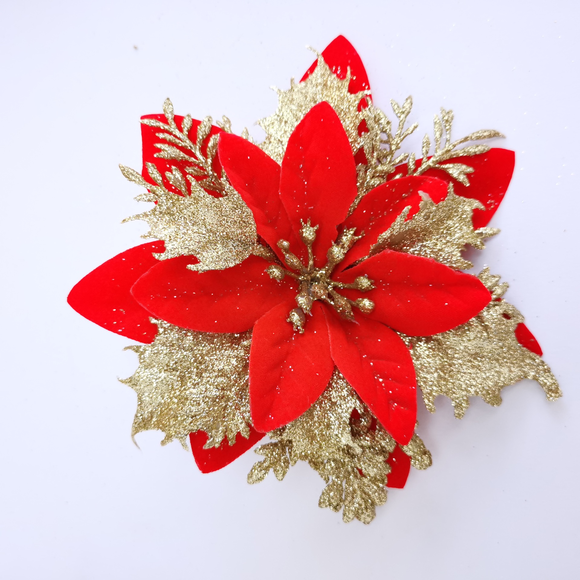 Christmas Tree Poinsettia Ornaments
